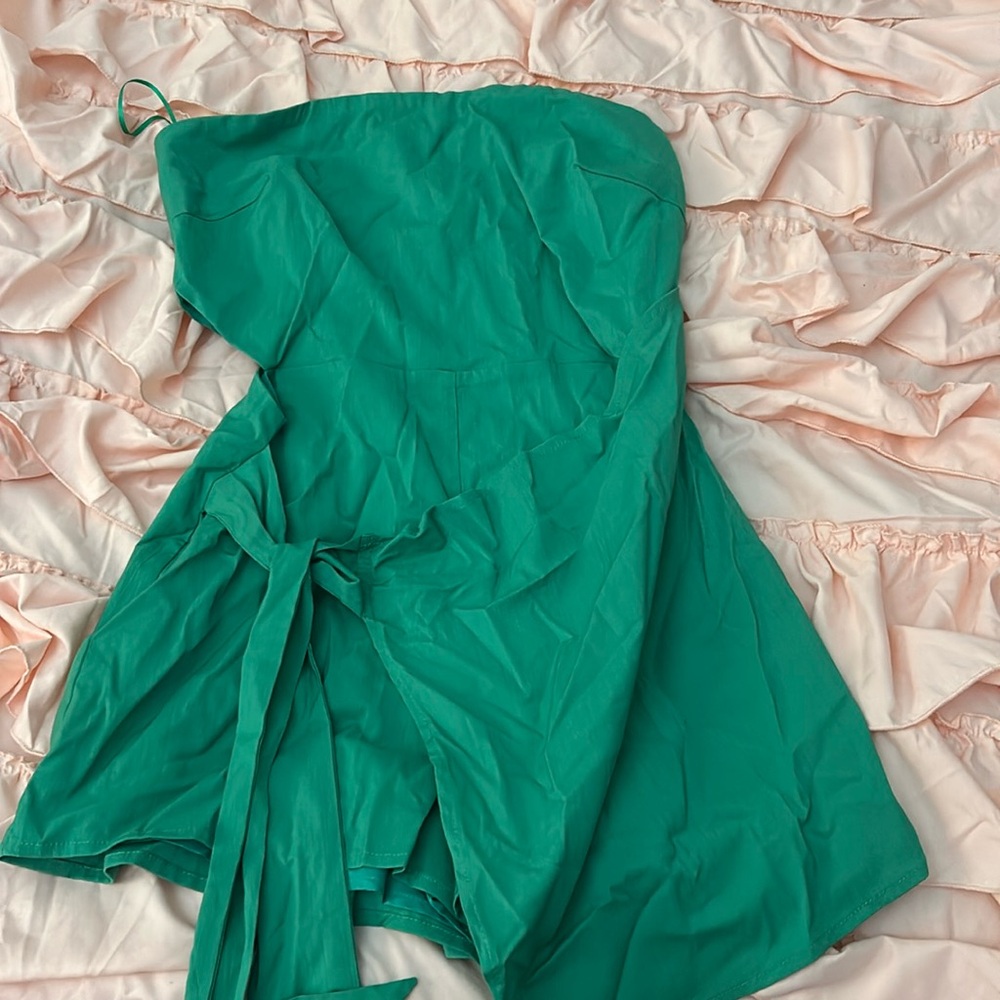 Lelis Green Wrap Romper